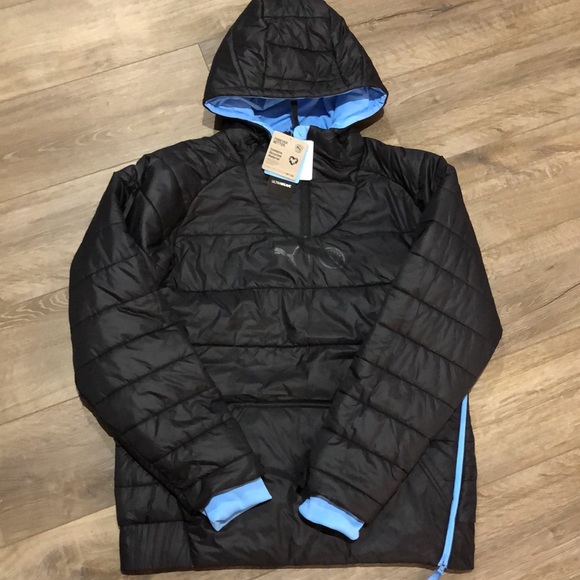 NWT! - PUMA x MANCHESTER CITY - 1/2 Zip Reversible Puffer Jacket - Picture 6 of 14